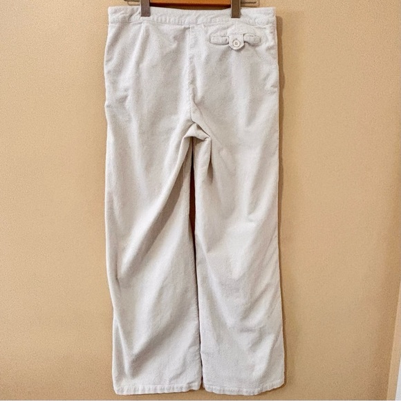Laura Ashley| Classic Ivory Wide Leg Corduroy Pants Sz 8 - Picture 3 of 4